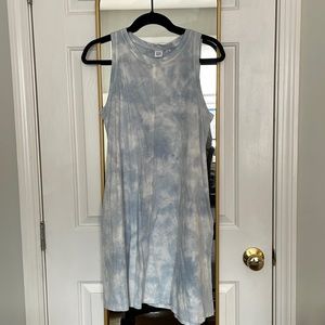 Gap beach cover up blue type dye, tags still on.